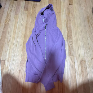 Women's Lululemon Dusky Lavender Scuba Full-Zip Hoodie Size 12 SKU626
